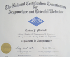 Miami Beach Acupuncturist Diploma